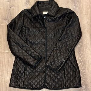 Covington Black Quilted Leather Jacket
